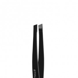 Пинцет для бровей STALEKS EXPERT 11 TYPE 3b (широкие скошенные кромки), черный