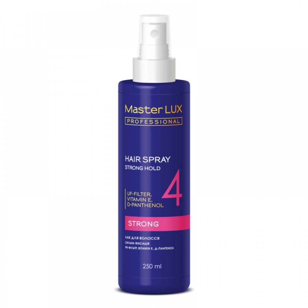 Лак для волос Cильной фиксации Master Lux Professional, 250 мл