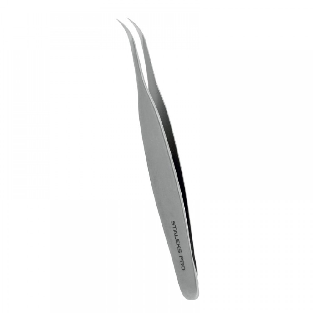 Пинцет профессиональный для ресниц STALEKS EXPERT 40 TYPE 7 (изогнутый)
