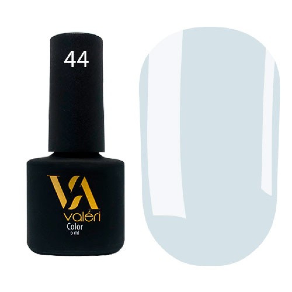 Гель-лак Valeri Color № 044 (холодный светло-голубой, эмаль), 6 мл