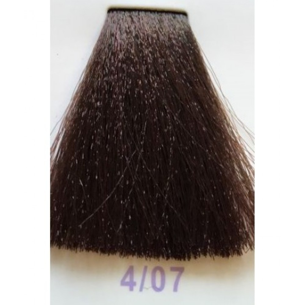 4/07 Крем-фарба для волосся з низьким вмістом аміаку DCM HOP Complex Hair Color Cream шатен інтенсивний коричневий,100 мл