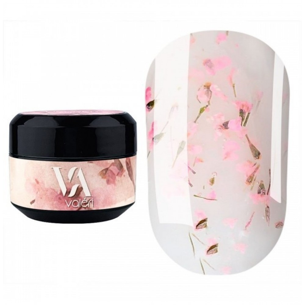 Гель с сухоцветами Valer Flower garden gel №4, 5 мл