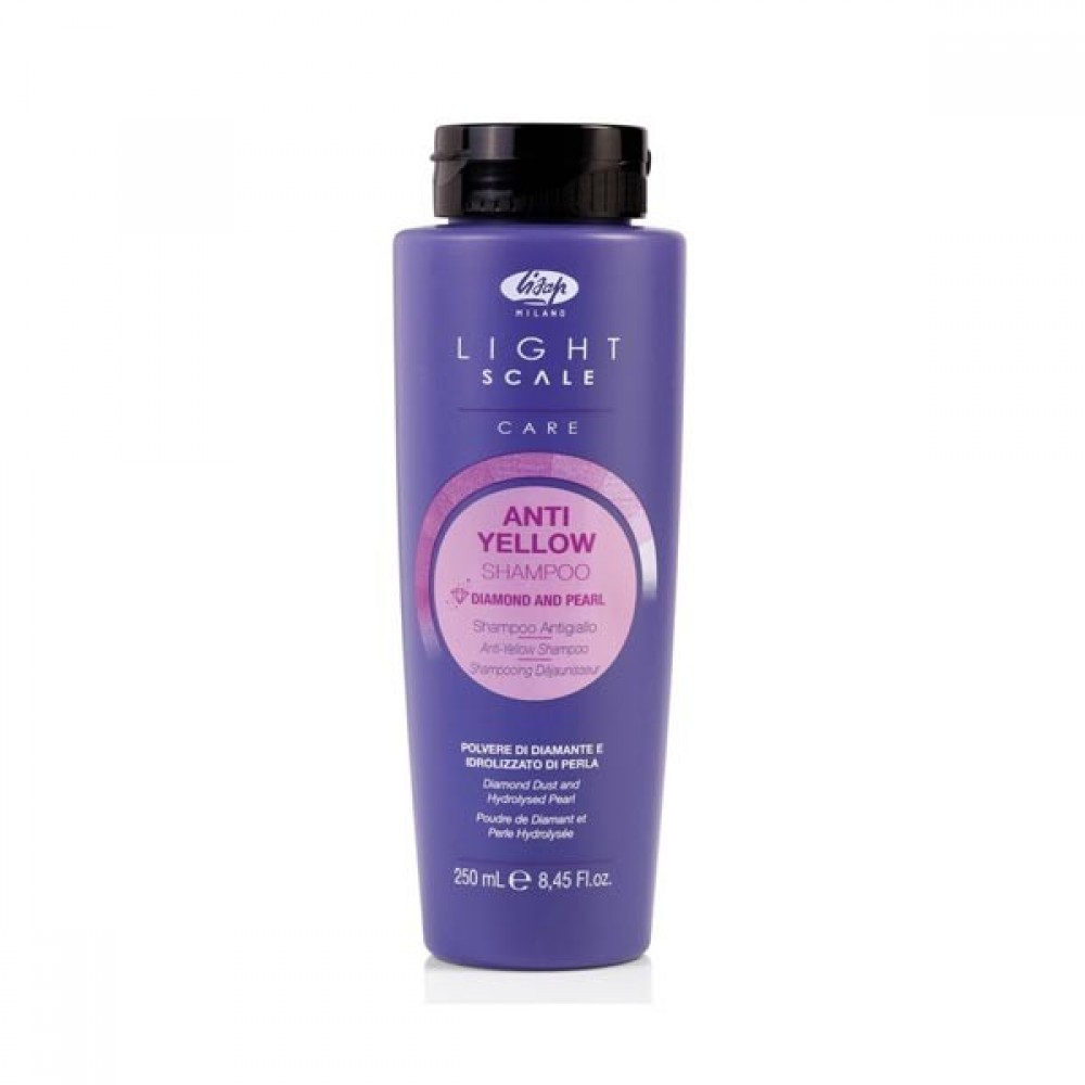 Шампунь проти жовтизни волосся LISAP Light Scale Anti Yellow shampoo, 250 мл