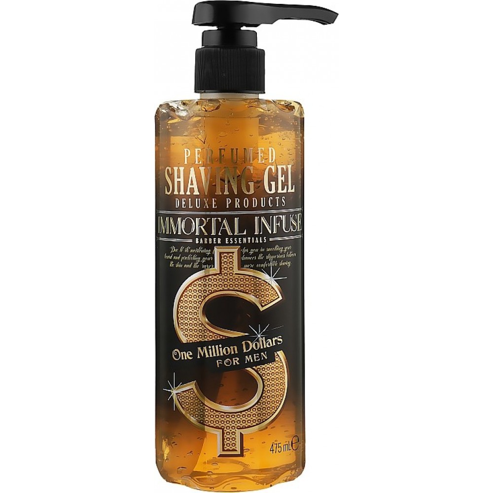 Парфюмированный гель для бритья Immortal Infuse One Million Dollars For Men Shavin Gel, 475 мл