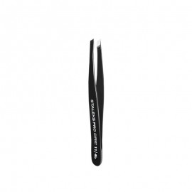 Пинцет для бровей STALEKS EXPERT 11 TYPE 4b (узкие скошенные кромки), черный
