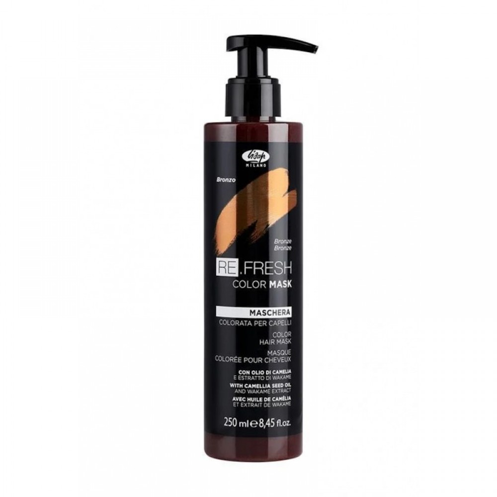 Безаміачна тонуюча маска для волосся Lisap Refresh Color Mask Бронза, 250 мл