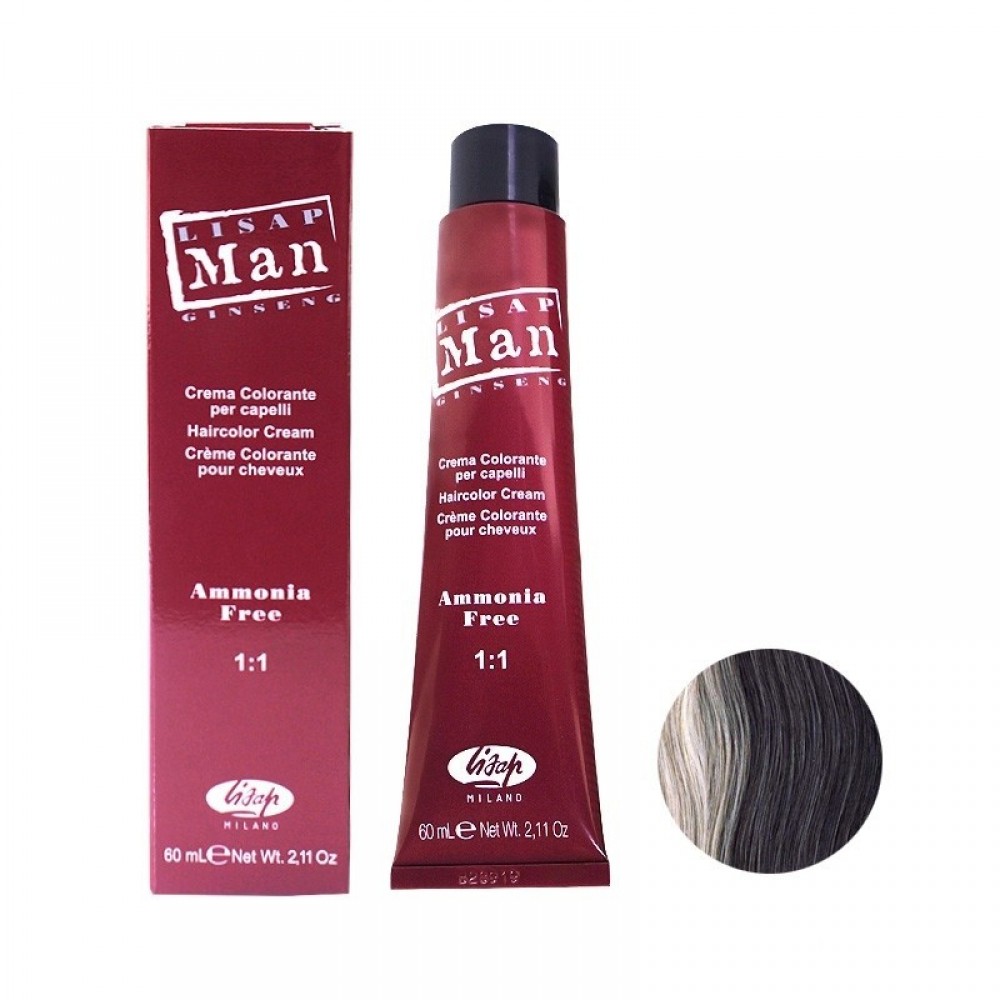 Крем-краска для волос LISAP MAN COLOR 3 темный каштан, 60 мл