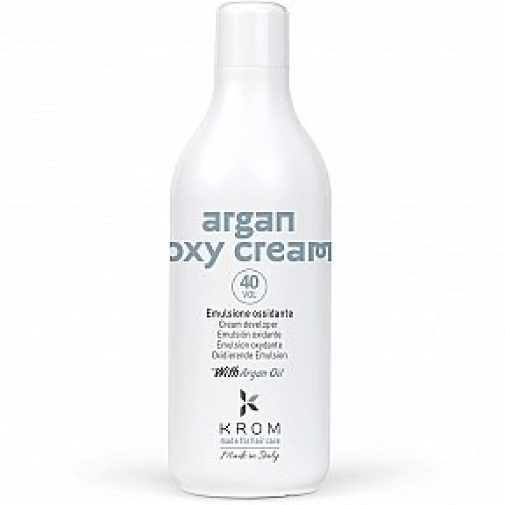 Окислительная эмульсия KROM ARGAN OXY CREAM с маслом арганы (40 vol), 1000 мл