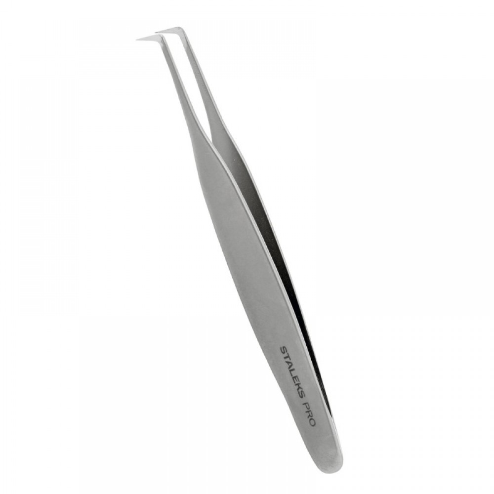 Пинцет профессиональный для ресниц STALEKS EXPERT 40 TYPE 8 (башмачок, 85')