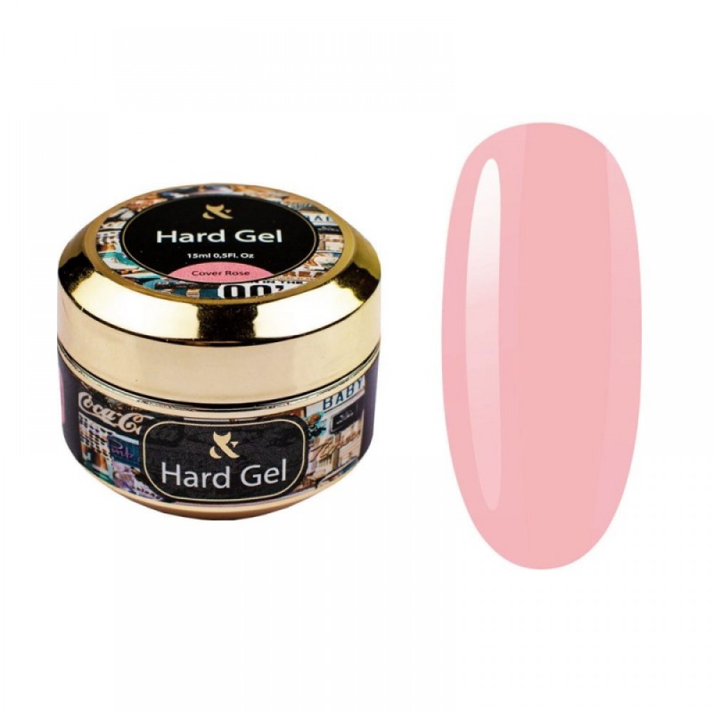 Гель для моделирования камуфлирующий (розовый) F.O.X Hard gel Cover Rose, 15 мл