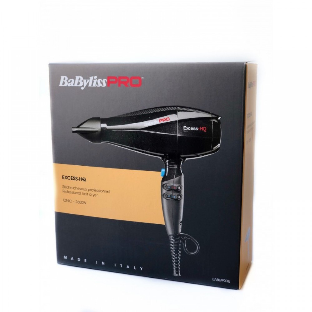 Фен профессиональный BABYLISS EXCESS-HQ Ionic 2600W BAB 6990IE