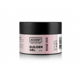 Моделирующий гель розовый 005 Builder gel pink 005 Accent, 30 мл