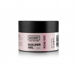 Моделирующий гель розе 005 Builder gel pink 005 Accent, 30 мл