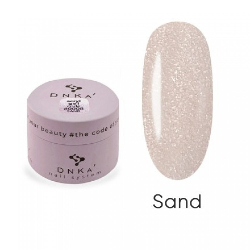 Акригель в банке Acryl Gel DNKa #0008 Sand, 30 ml
