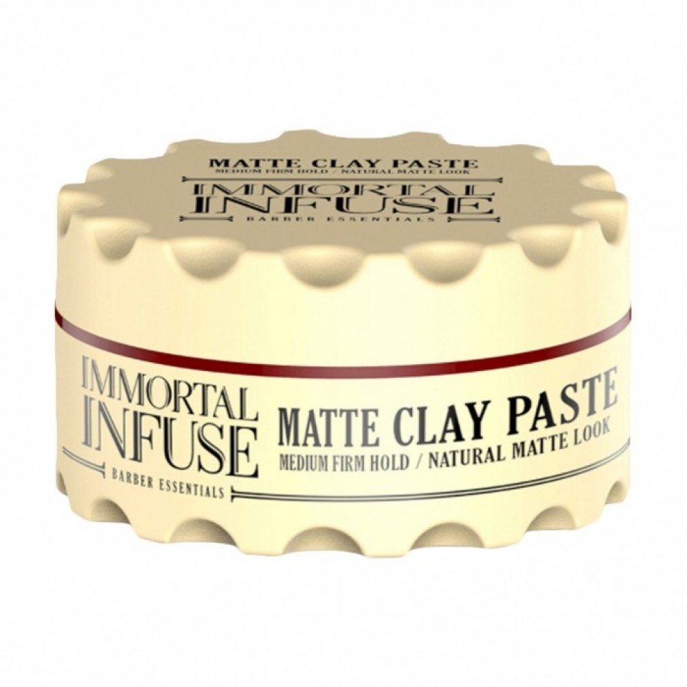 Матовая глиняная паста для волос Immortal Infuse Matte Clay Paste, для мужчин, 150 мл