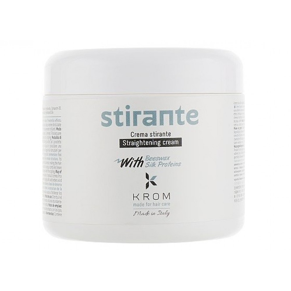 Выпрямляющий крем для волос KROM SIRANTE с пчелиным воском и протеинами шелка, 500 мл