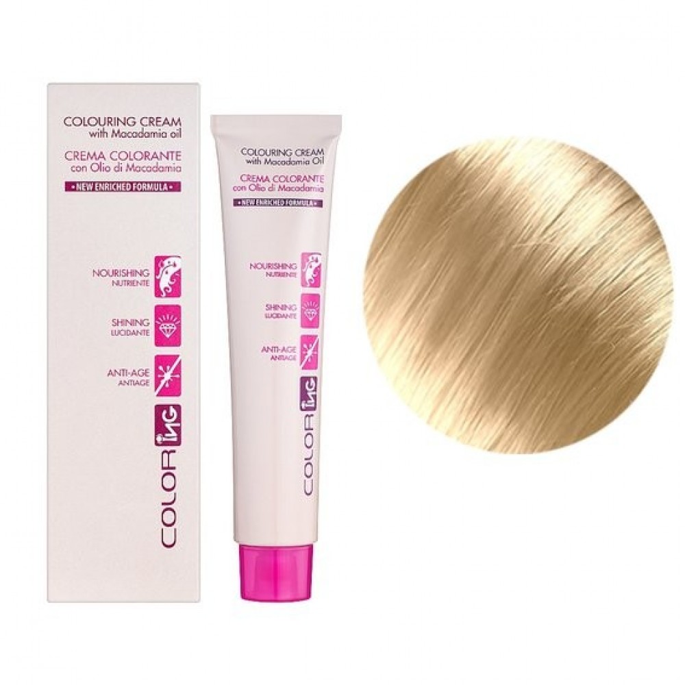 Крем-краска для волос ING Professional Colouring Cream with Macadamia oil 10.26 ультра светлый блондин шампань, 60 мл