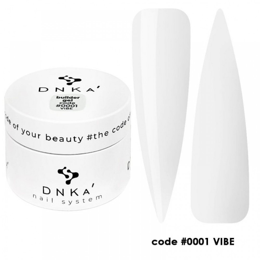 Моделирующий гель Builder Gel DNKa #0001 Vibe, 30 ml