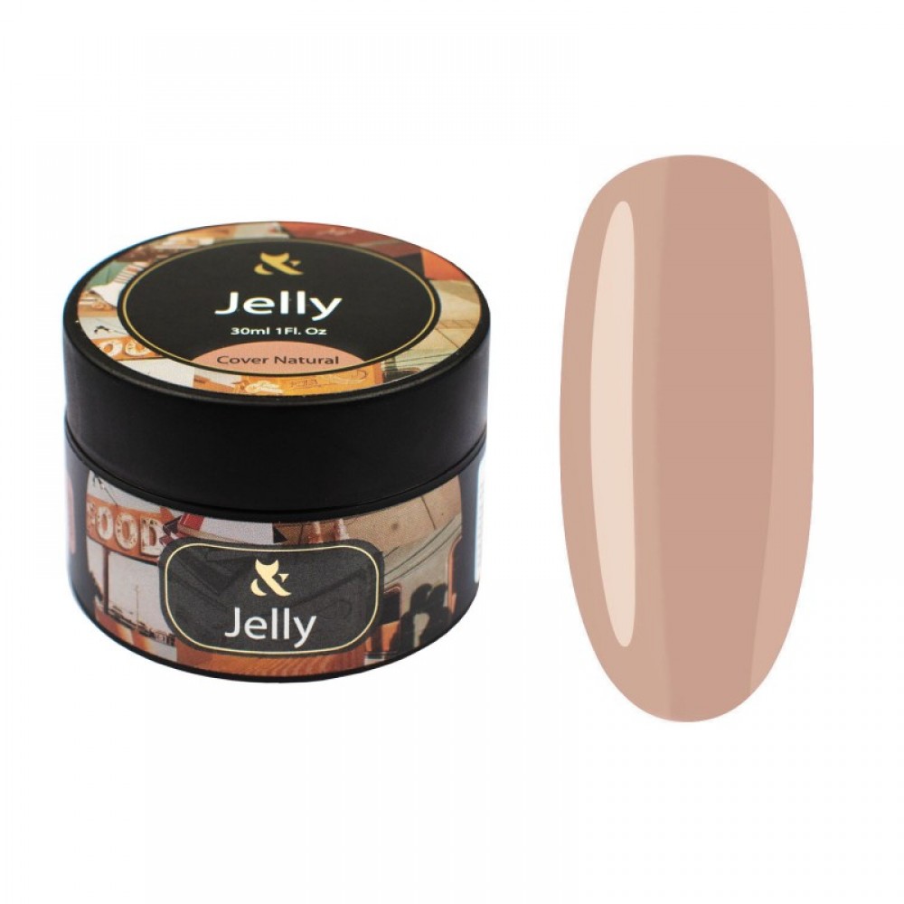 Гель для моделирования камуфлирующий (бежевый ) F.O.X Jelly Cover Natural, 30 мл
