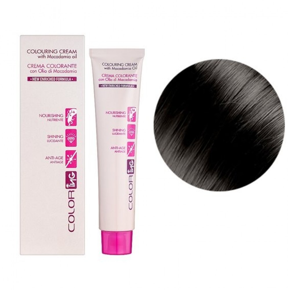 Крем-краска для волос ING Professional Colouring Cream with Macadamia oil 4.18 шоколадный ледяной каштан, 60 мл