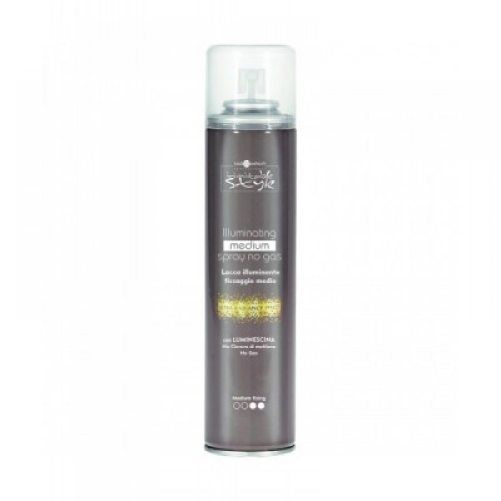 Спрей для блеска волос без газа средней фиксации HAIR COMPANY Professional Inimitable Style Illuminating, 300 мл