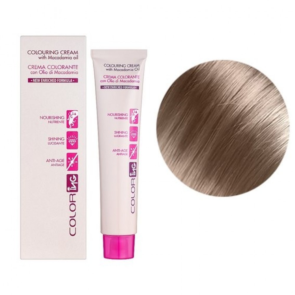 Крем-краска для волос ING Professional Colouring Cream with Macadamia oil 8.17 блондин светлое дерево ,60 мл