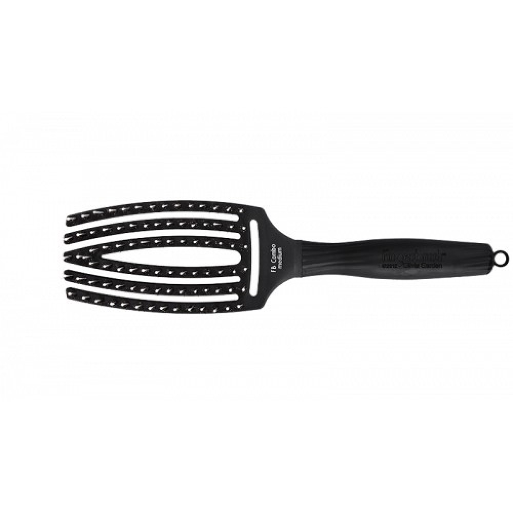 Щетка массажная OLIVIA GARDEN с натуральной щетиной FINGER BRUSH Combo Medium OGBFBC2M