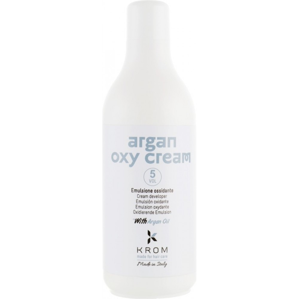 Окислювальна емульсія KROM ARGAN OXY CREAM з олією аргани (5 vol), 1000 мл