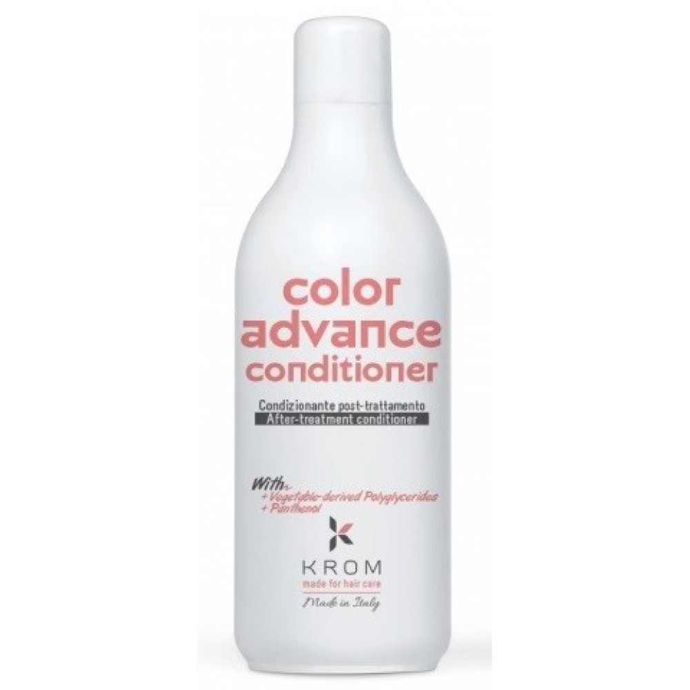 Кондиционер поддерживающий цвет волос KROM COLOR EDVANCE с растительными полиглицеридами, 1000 мл