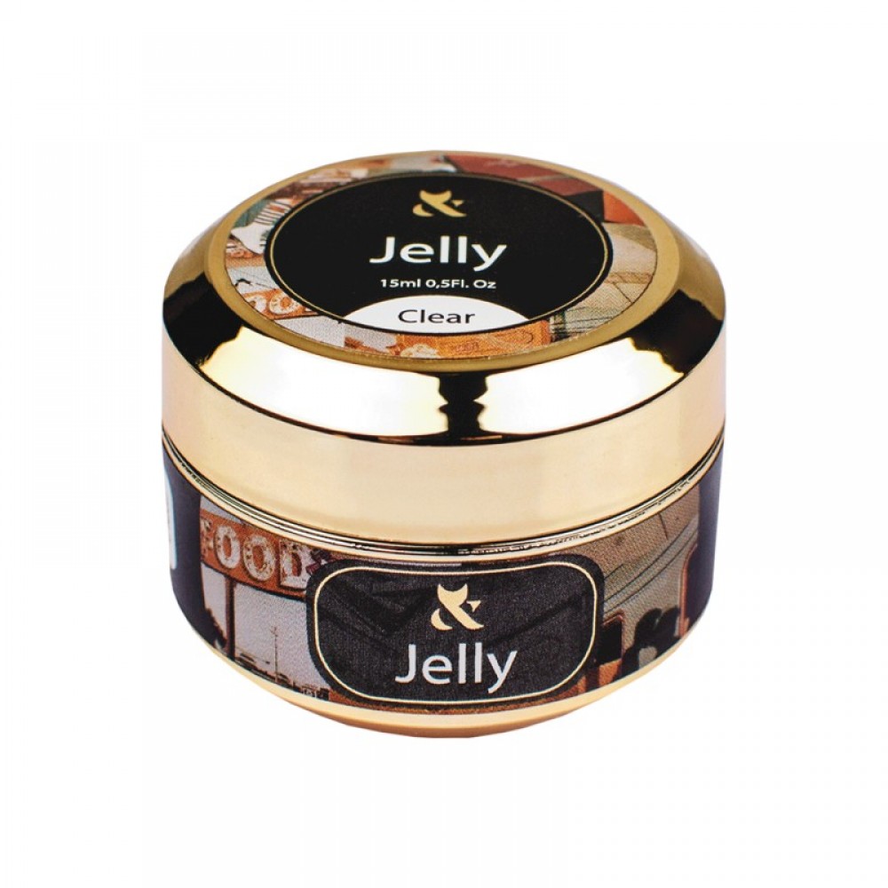 Гель для моделювання (прозорий) F.O.X Jelly Clear, 15 мл