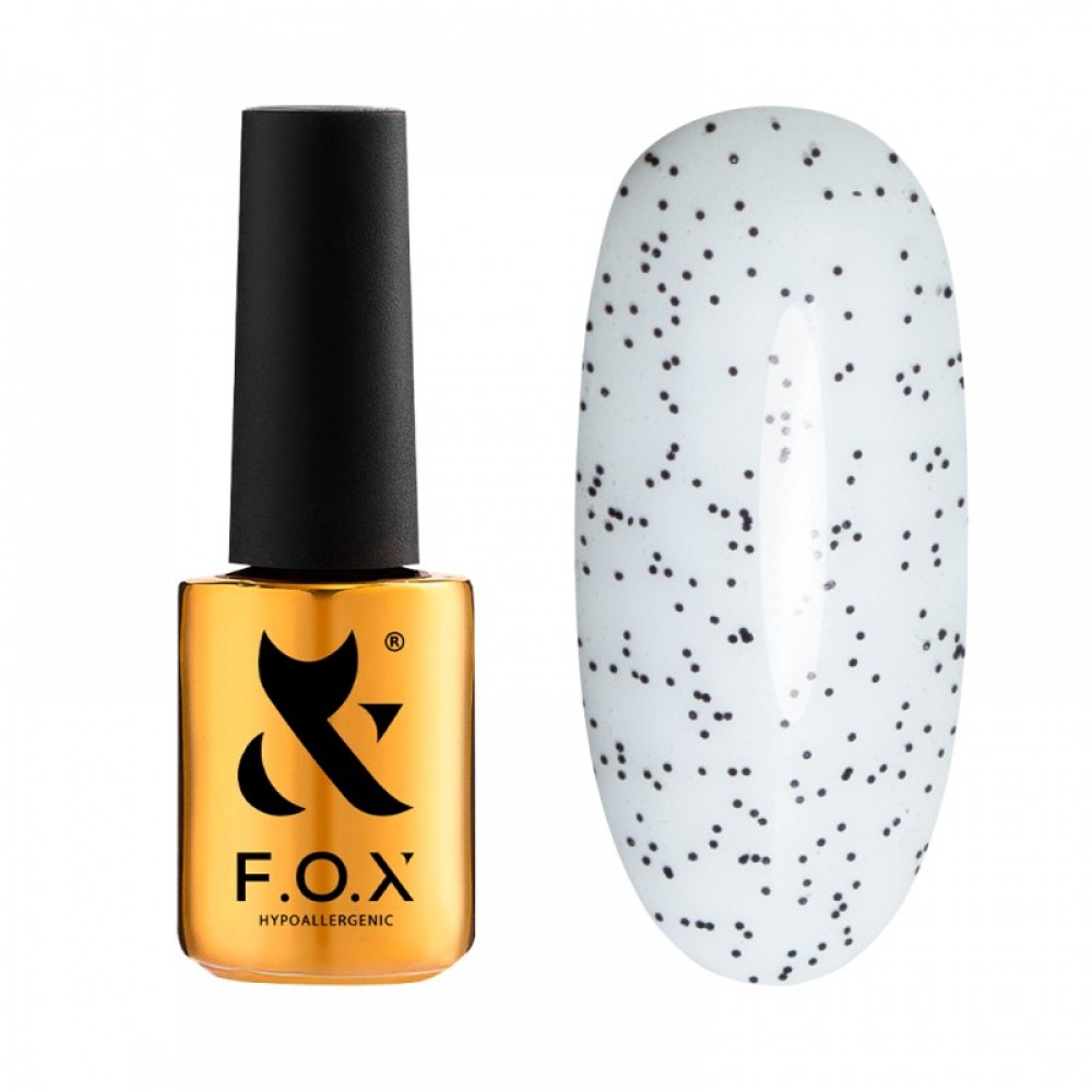 Топ для гель-лака F.O.X Top Drop Black, 7 мл
