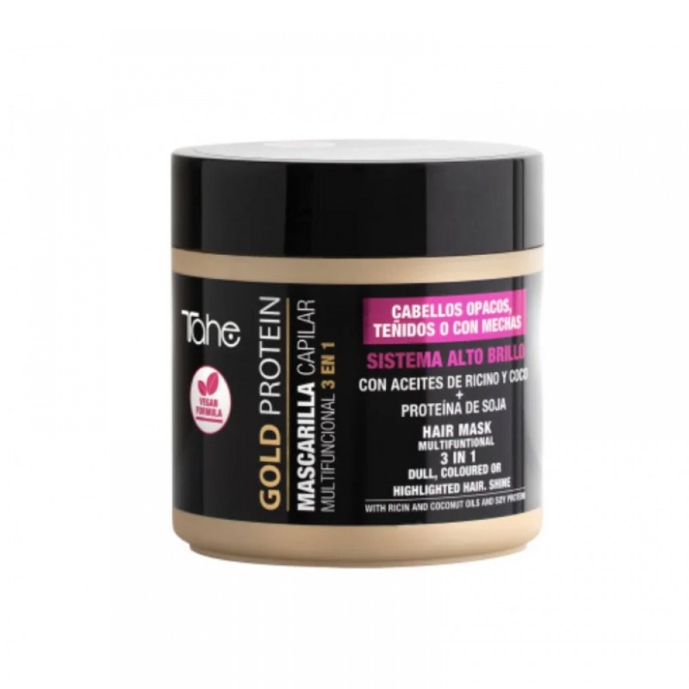 Восстанавливающая маска для окрашенных волос 3 в 1 TAHE B.A.-GOLD PROTEIN MASCARILLA, 400 мл