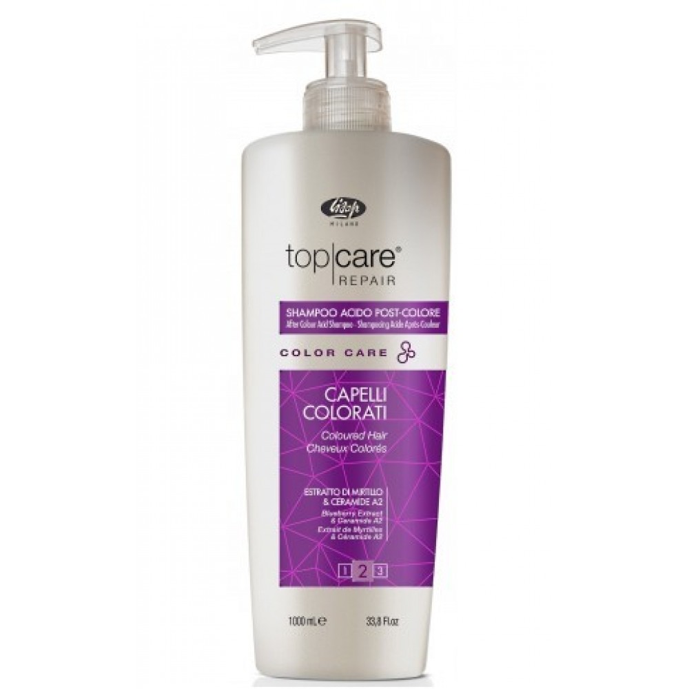 Технический шампунь после окрашивания Top Care Repair Color Care After colour acid shampoo, 1000 мл