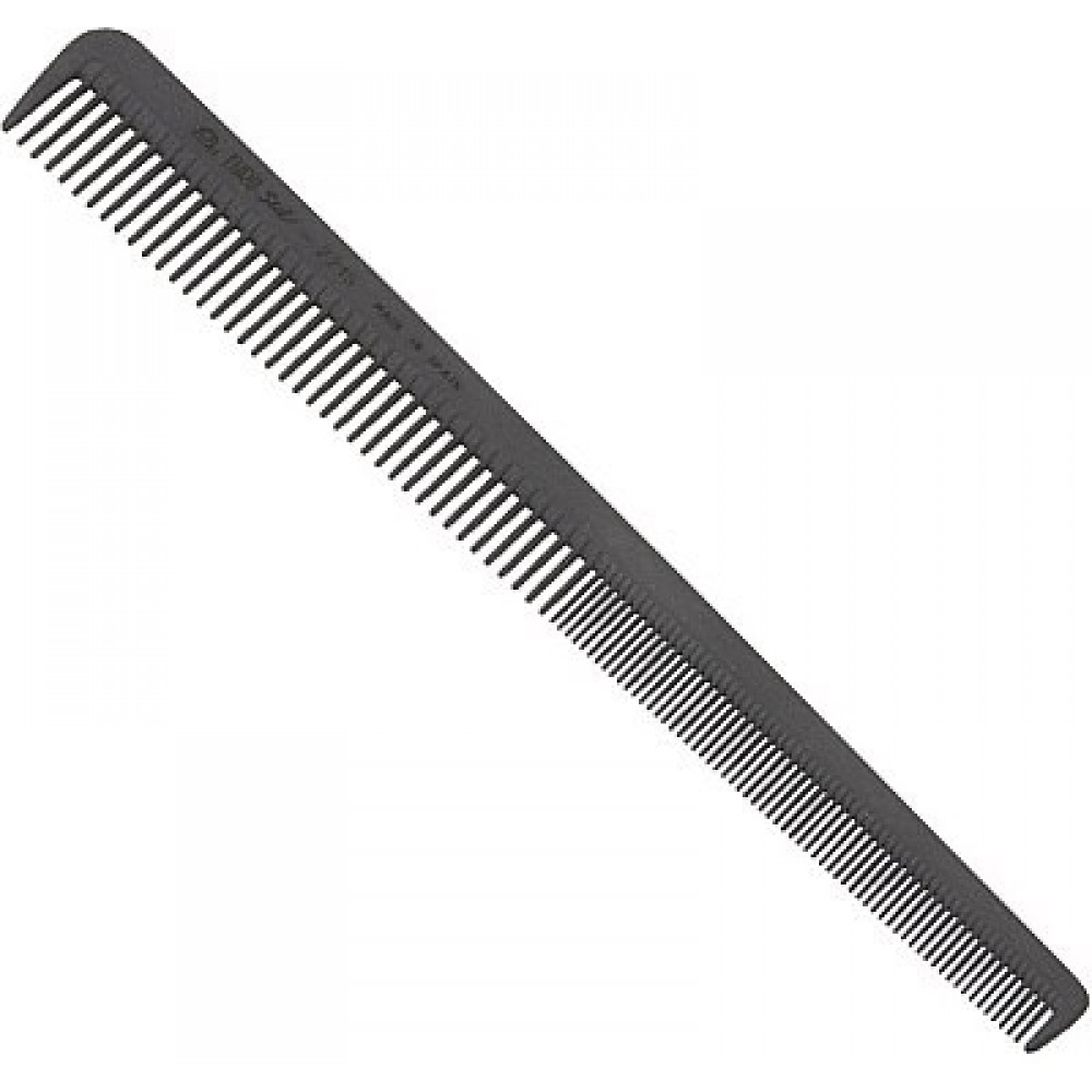 Расческа скошенная 02215 для мужчин, карбон Eurostil Special Barber Comb