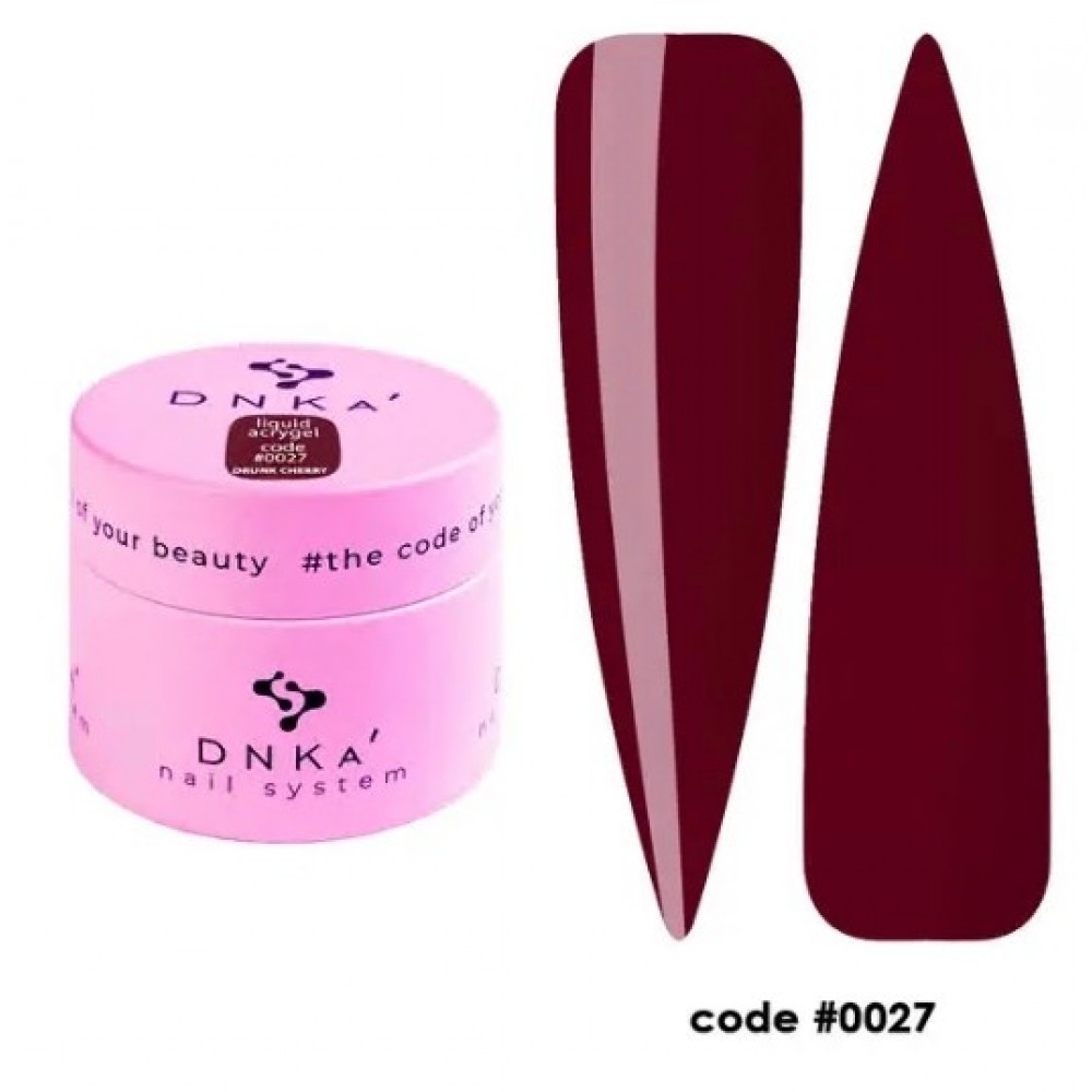 Жидкий гель в банке Liquid Acrygel DNKa, 15 ml #0027 Drunk Cerry