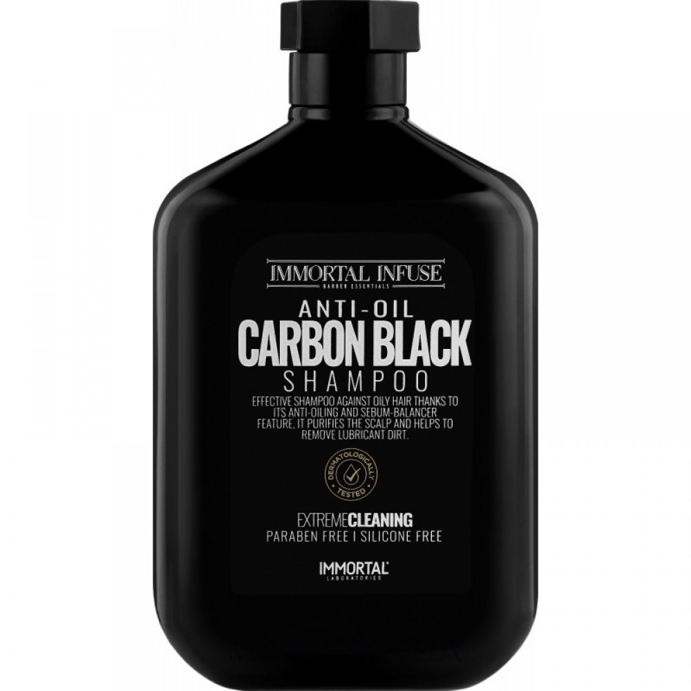 Шампунь для жирных волос Immortal Infuse Anti-Oil Carbon Black Shampoo, 500 мл