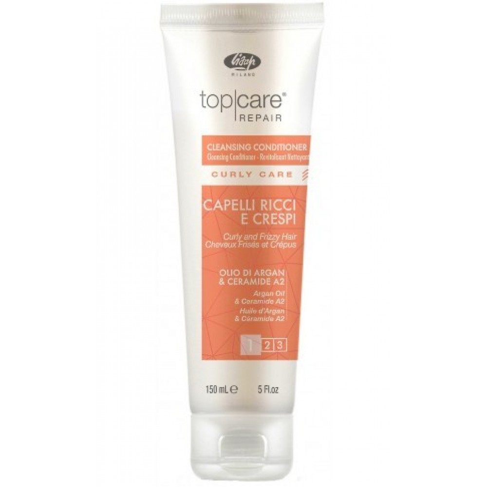 Миючий кондиціонер для еластичності волосся LISAP Top Care Repair Curly Care Elasticising cowash, 150 мл
