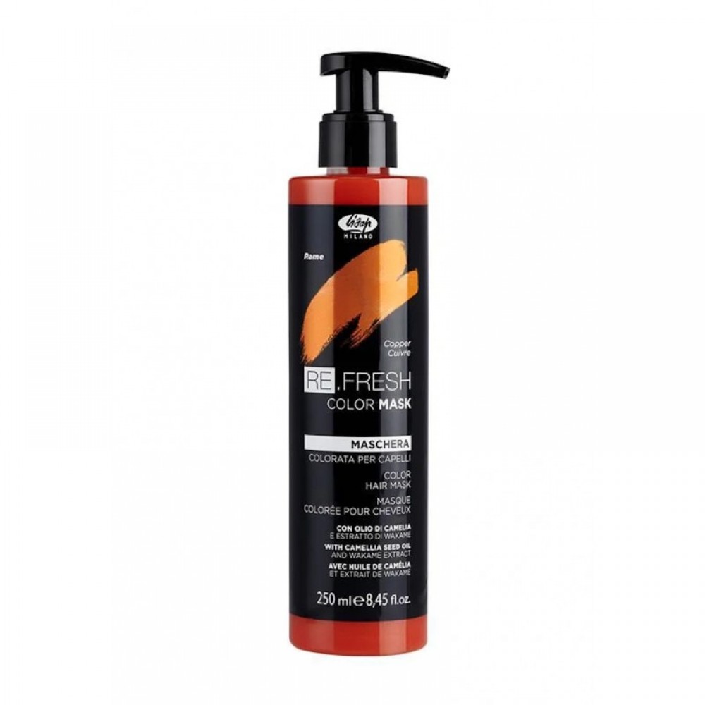 Безаммиачная тонирующая маска для волос Lisap Refresh Color Mask Медь, 250 мл