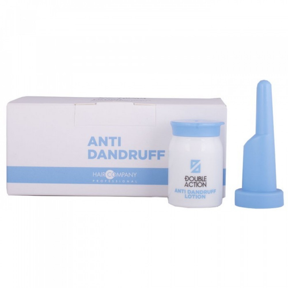 Бивалентный лосьон против перхоти HAIR COMPANY Professional Double Action Anti-Dandruff Lotion, 10*10 мл