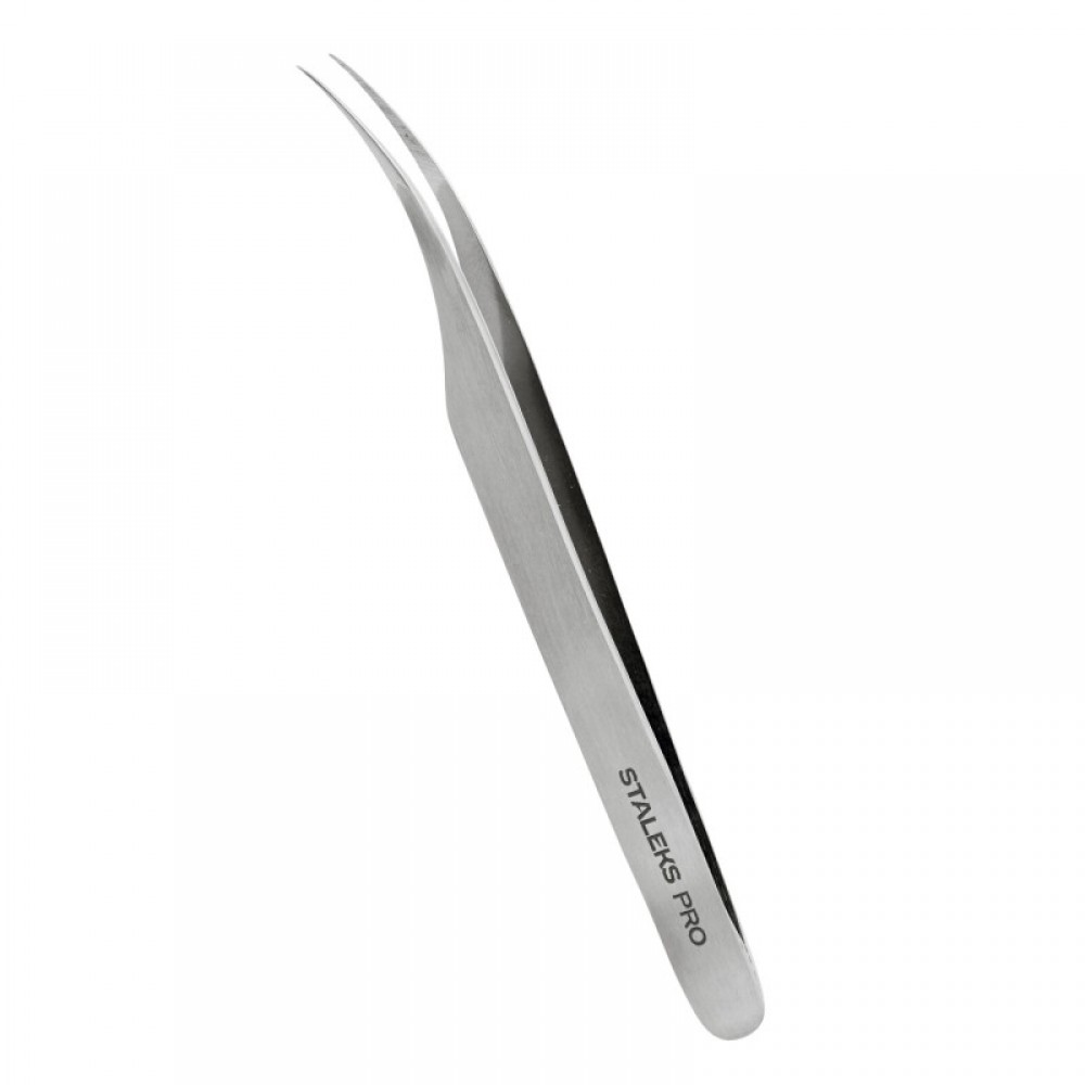 Пинцет профессиональный для ресниц STALEKS EXPERT 40 TYPE 11 (изогнутый)