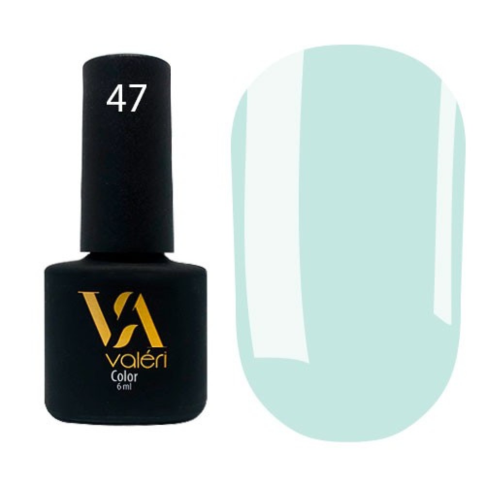 Гель-лак Valeri Color № 047 (небесный, эмаль), 6 мл