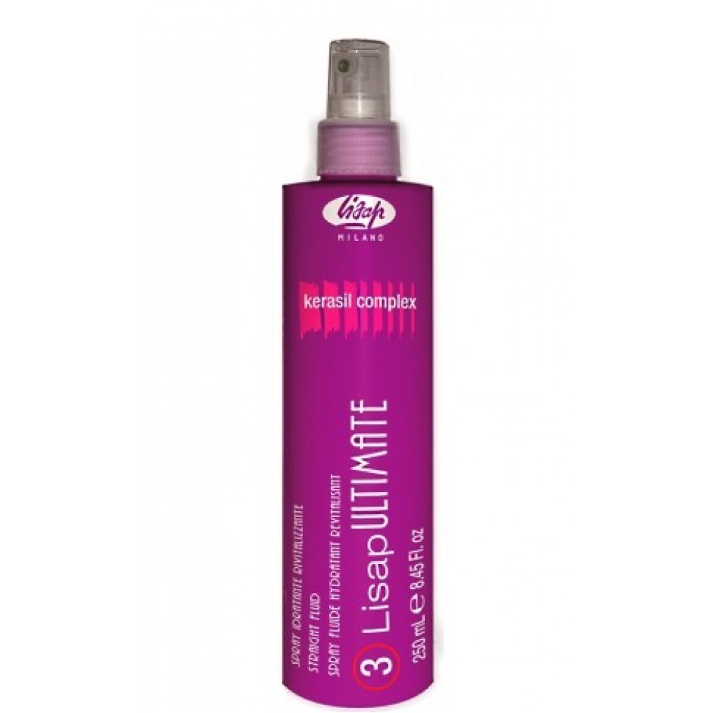 Флюид разглаживающий Lisap Ultimate straight fluid с функцией термозащиты, 250 мл