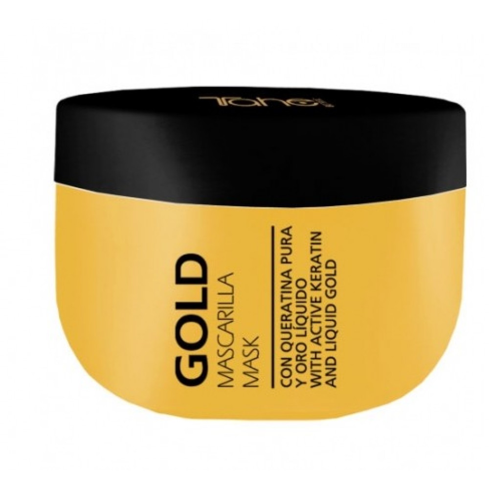 Маска для волосся з рідким золотом та кератином TAHE Botanic acabado-gold mask, 300 мл