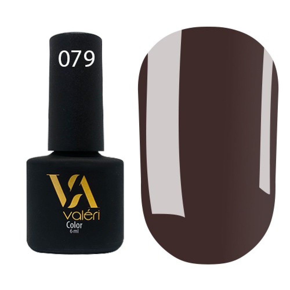 Гель-лак Valeri Color № 079 (светлый баклажан, эмаль), 6 мл