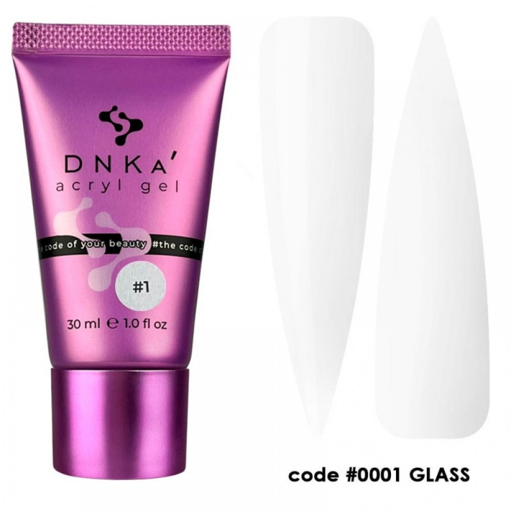 Акригель в тубе Acryl Gel (tube) DNKa #0001 Glass, 30 ml