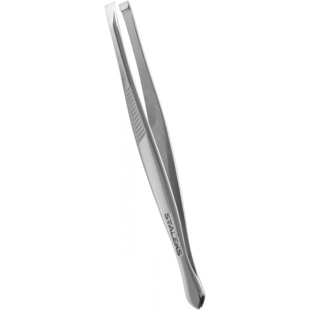 Пинцет для бровей STALEKS CLASSIC 10 TYPE 1 (широкие прямые кромки) TC-10/1