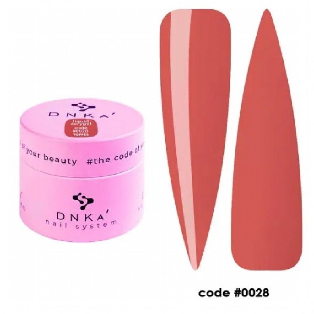Жидкий гель в банке Liquid Acrygel DNKa, 15 ml #0028 Toffee