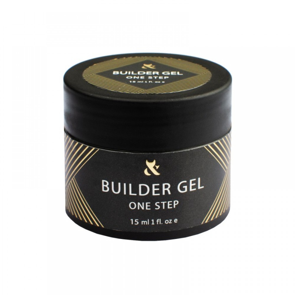 Строительный гель F.O.X One step builder gel Clear, 15 мл