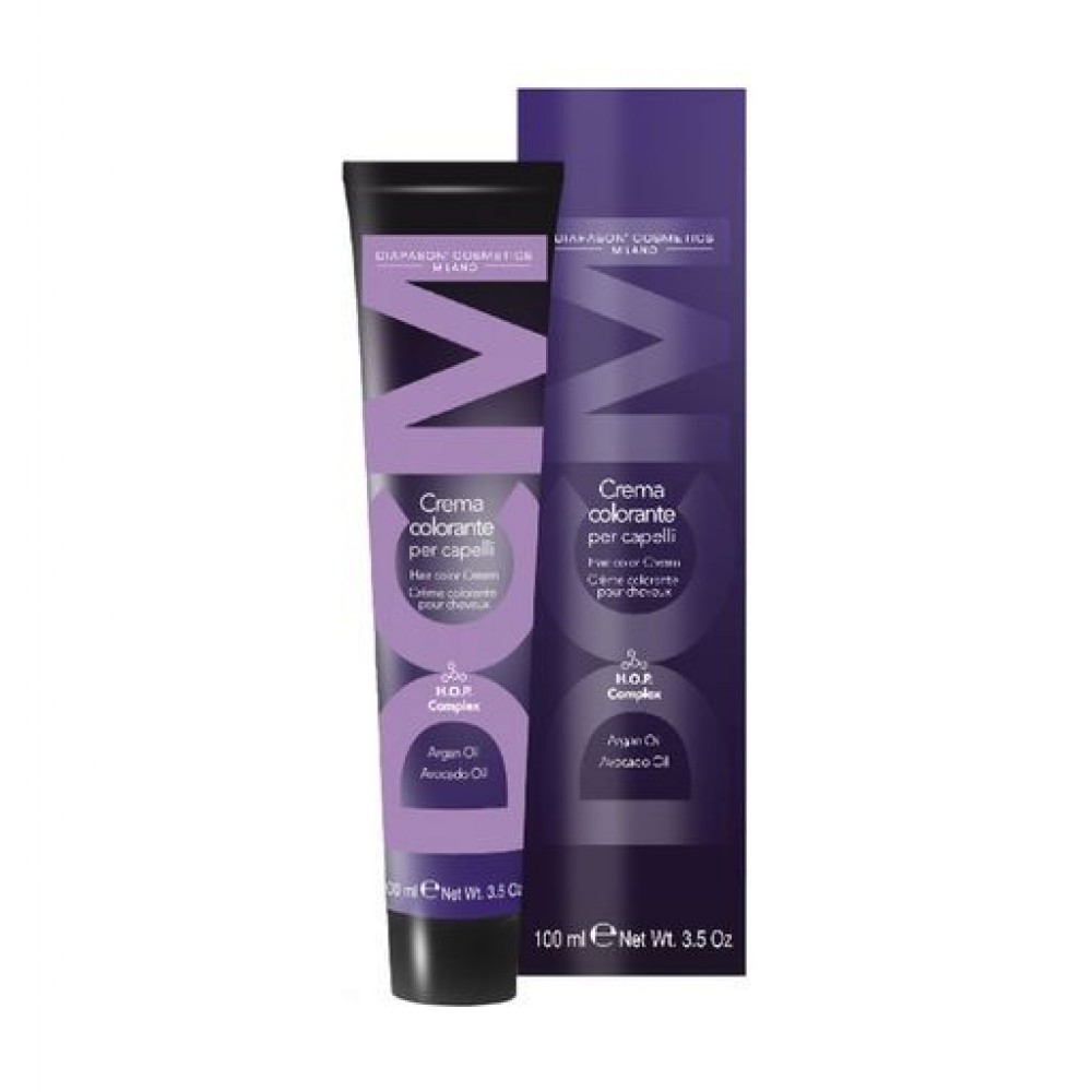 Крем-краситель для волос с низким содержанием аммиака DCM HOP Complex Hair Color Cream 7/22 блондин глубокий пепельный, 100 мл
